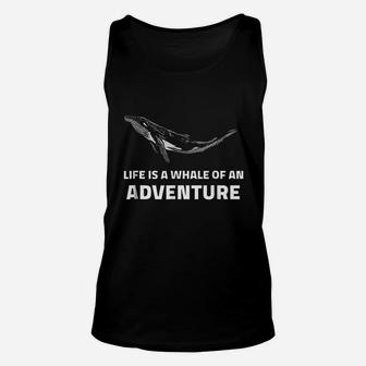 Gray Whale Life Is A Whale Of An Adventure Unisex Tank Top - Thegiftio