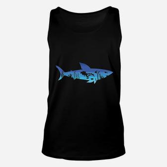 Great White Shark Diving Outfit Gift For Diver Women Men Unisex Tank Top - Thegiftio UK