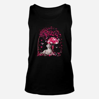 Greyhound Tree Valentines Day Unisex Tank Top - Monsterry