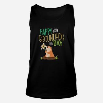 Groundhog Day 2021 Happy Ground Hog Unisex Tank Top - Thegiftio