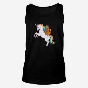 Groundhog Day Unicorn Horse Rainbow Unisex Tank Top - Thegiftio