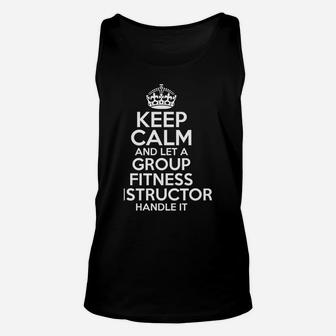 Group Fitness Instructor Gift Funny Job Profession Birthday Unisex Tank Top | Crazezy