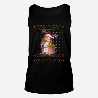 Guinea Pig Animal Ugly Sweater Christmas Puppy Animal Lover Unisex Tank Top | Crazezy CA