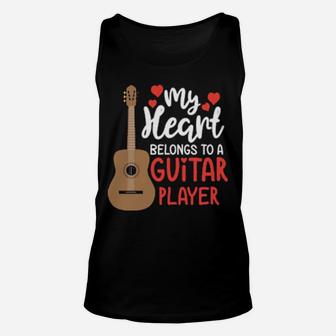 Guitar Player Clothing Musician For Him Her Valentine Unisex Tank Top - Monsterry CA