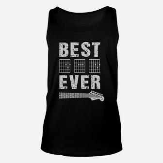 Guitarist Father Best Dad Ever D A D Chord Gifts Guitar Unisex Tank Top | Crazezy UK