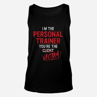Gym Workout Personal Trainer Unisex Tank Top | Crazezy