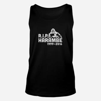Haase Unlimited Rip Harambe 1999 2016 Never Forgotten Unisex Tank Top | Crazezy CA