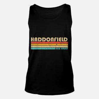 Haddonfield Nj New Jersey Funny City Home Roots Retro 80S Unisex Tank Top | Crazezy UK