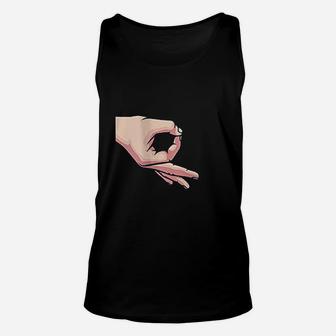 Haha Made You Look Funny Finger Circle Game Unisex Tank Top | Crazezy DE