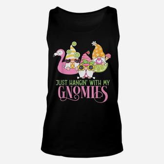 Hangin' With My Gnomies Gnomes Summer Vacation Cute Gnome Unisex Tank Top | Crazezy DE
