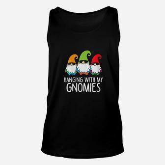 Hanging With My Gnomies Funny Garden Gnome Unisex Tank Top | Crazezy AU
