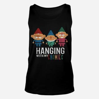 Hanging With My Gnomies Funny Gnome Unisex Tank Top | Crazezy