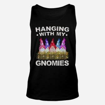 Hanging With My Gnomies Funny Yard Garden Gnome Unisex Tank Top | Crazezy