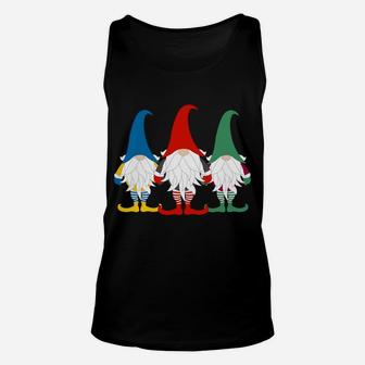 Hanging With My Gnomies Nordic Santa Gnome Funny Christmas Unisex Tank Top | Crazezy UK