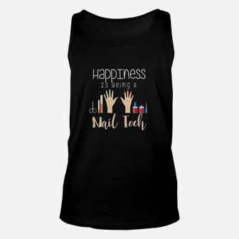 Happiness Is Being A Do Nails Unisex Tank Top | Crazezy AU