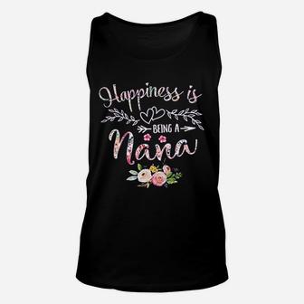 Happiness Is Being A Nana Unisex Tank Top | Crazezy CA
