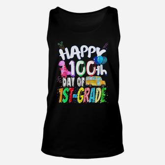 Happy 100Th Day Of First Grade Gift 100 Days Of 1St Grade Unisex Tank Top | Crazezy