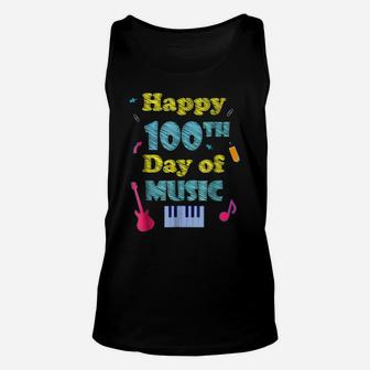 Happy 100Th Day Of Music Fun School Unisex Tank Top | Crazezy DE