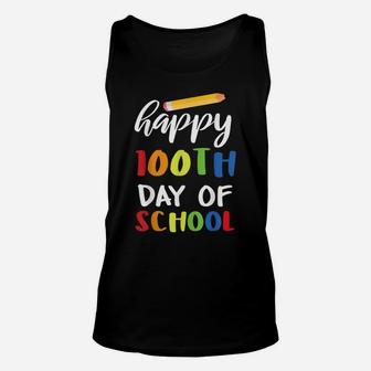 Happy 100Th Day Of Preschool One Hundred Days Of School Des Unisex Tank Top | Crazezy
