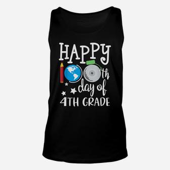 Happy 100Th Day Of School 4Th Grade Teacher Student Unisex Tank Top | Crazezy CA
