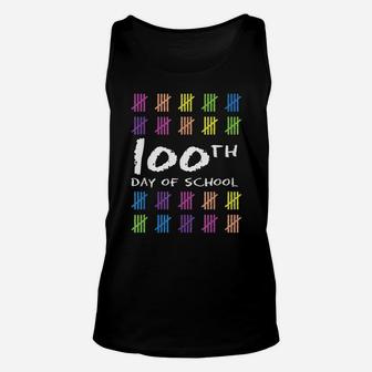 Happy 100Th Day Of School One Hundred Days Of School Design Unisex Tank Top | Crazezy DE