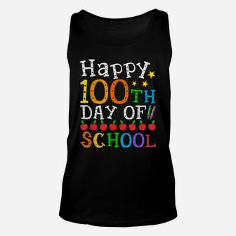 Happy 100Th Day Of School Teacher Or Student Fun Unisex Tank Top | Crazezy DE