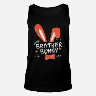 Happy Easter Day Brother Bunny Ears Costume Family Easter Unisex Tank Top | Crazezy