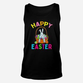 Happy Easter Day Bunny Hunting Chocolate Eggs Egg Hunt Gift Unisex Tank Top | Crazezy AU