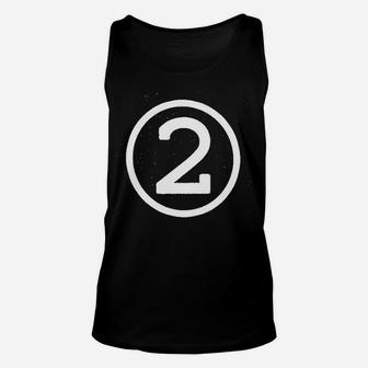 Happy Family Clothing Second Birthday Modern Circle Number Two Unisex Tank Top | Crazezy