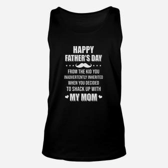 Happy Fathers Day From The Kid Bonus Step Dad Gift Unisex Tank Top | Crazezy