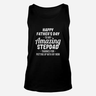 Happy Fathers Day To My Amazing Stepdad Unisex Tank Top | Crazezy AU