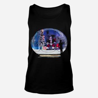 Happy Holidays From Seattle Santa In His Snow Globe Unisex Tank Top - Monsterry UK
