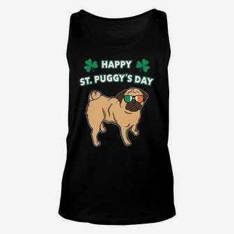 Happy St Patricks Day Dog Funny Pug Lover Gift Irish Unisex Tank Top | Crazezy
