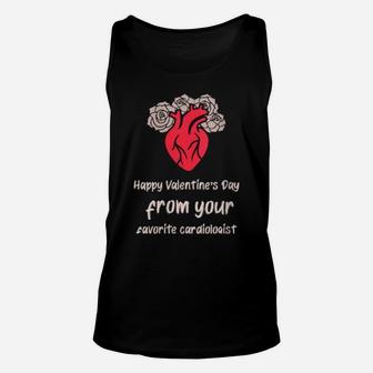 Happy Valentine's Day From Your Favorite Cardiologist Unisex Tank Top - Monsterry CA