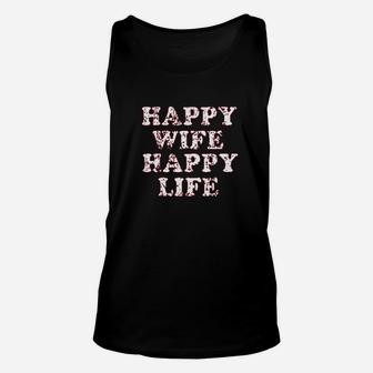 Happy Wife Happy Life Unisex Tank Top | Crazezy