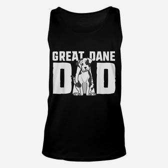 Harlequin Great Dane Dad Dog Father Puppy Adoption Owner Unisex Tank Top | Crazezy