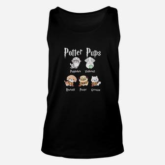 Harry Cute Puppy Dogs Potter Pups Gifts For Her Unisex Tank Top | Crazezy DE