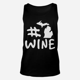 Hashtag Pound Michigan White Wine For Riesling Drinkers Unisex Tank Top - Thegiftio UK