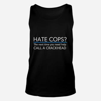 Hate Cops Unisex Tank Top | Crazezy