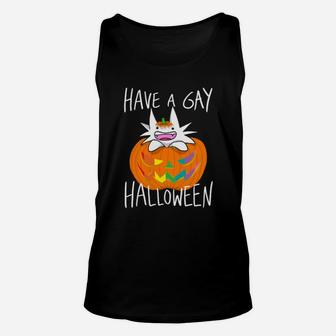 Have A Gay Hallloween Unisex Tank Top - Monsterry