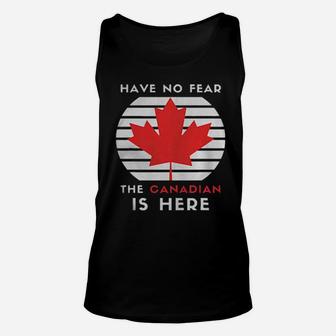 Have No Fear The Canadian Is Here Vintage Unisex Tank Top - Monsterry