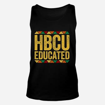 Hbcu Educated Historical Black College Alumni Long Sleeve Unisex Tank Top - Thegiftio UK