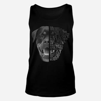 He Is Your Friend Your Partner Your Dog Rottweiler Dogs Gift Unisex Tank Top | Crazezy