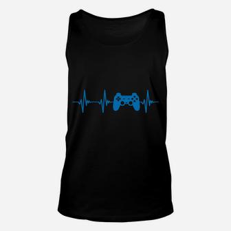 Heartbeat Of A Gamer T Shirt Video Games Console Controller Sweatshirt Unisex Tank Top | Crazezy AU