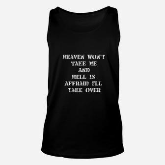 Heaven Hell Funny Unisex Tank Top | Crazezy AU