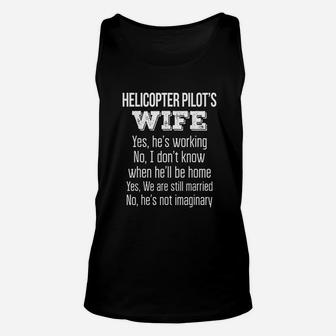 Helicopter Pilots Wife Unisex Tank Top | Crazezy AU