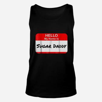 Hello My Name Is Daddy Pickup Charm Funny Unisex Tank Top | Crazezy