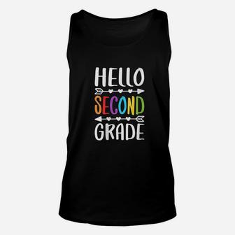 Hello Second Grade 2Nd Grade Teacher Student Gift Unisex Tank Top | Crazezy DE