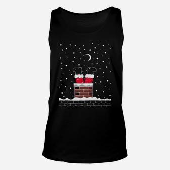 Here Comes Santa Unisex Tank Top - Monsterry