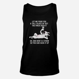 Here Is A Straw So You Can Stuck It Up Unisex Tank Top - Monsterry DE